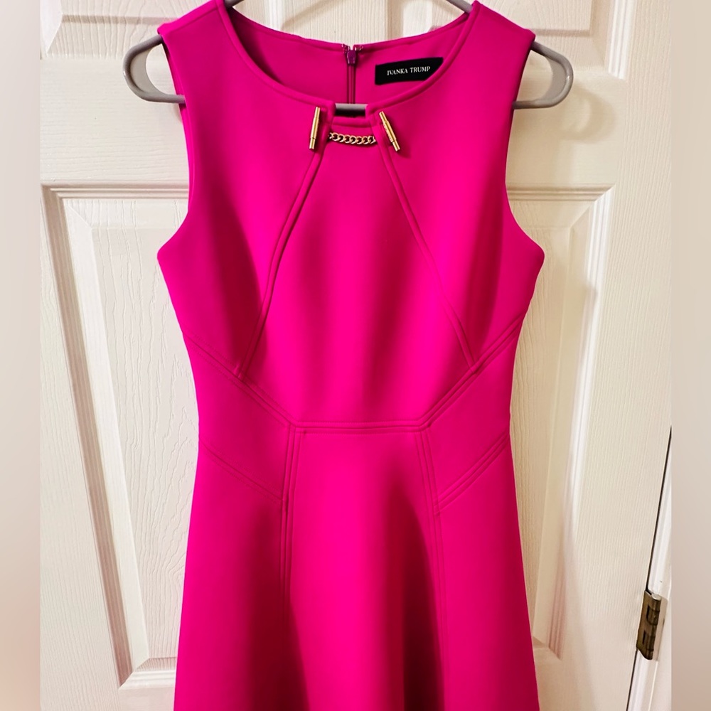 Ivanka Trump A-line sleeveless dress, hits below knee. Size 4.
